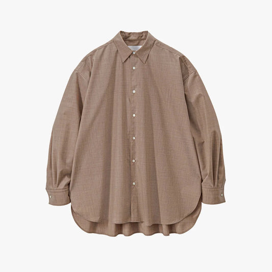 Graphpaper - Fine Wool Heather Regular Collar Shirt