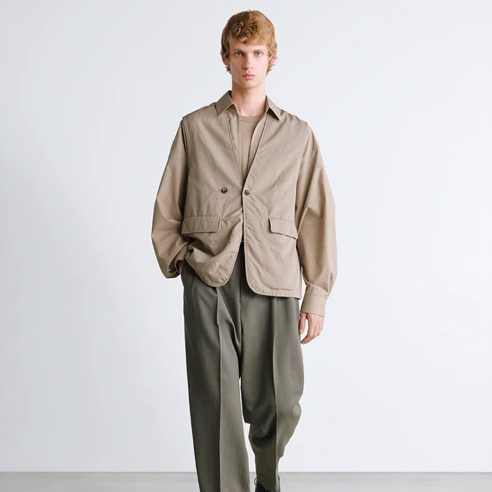 Graphpaper - Fine Wool Heather L/S Skipper Shirt