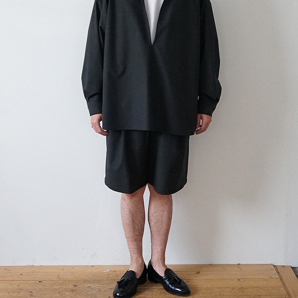 Graphpaper - Fine Wool Heather Drawstring Track Shorts