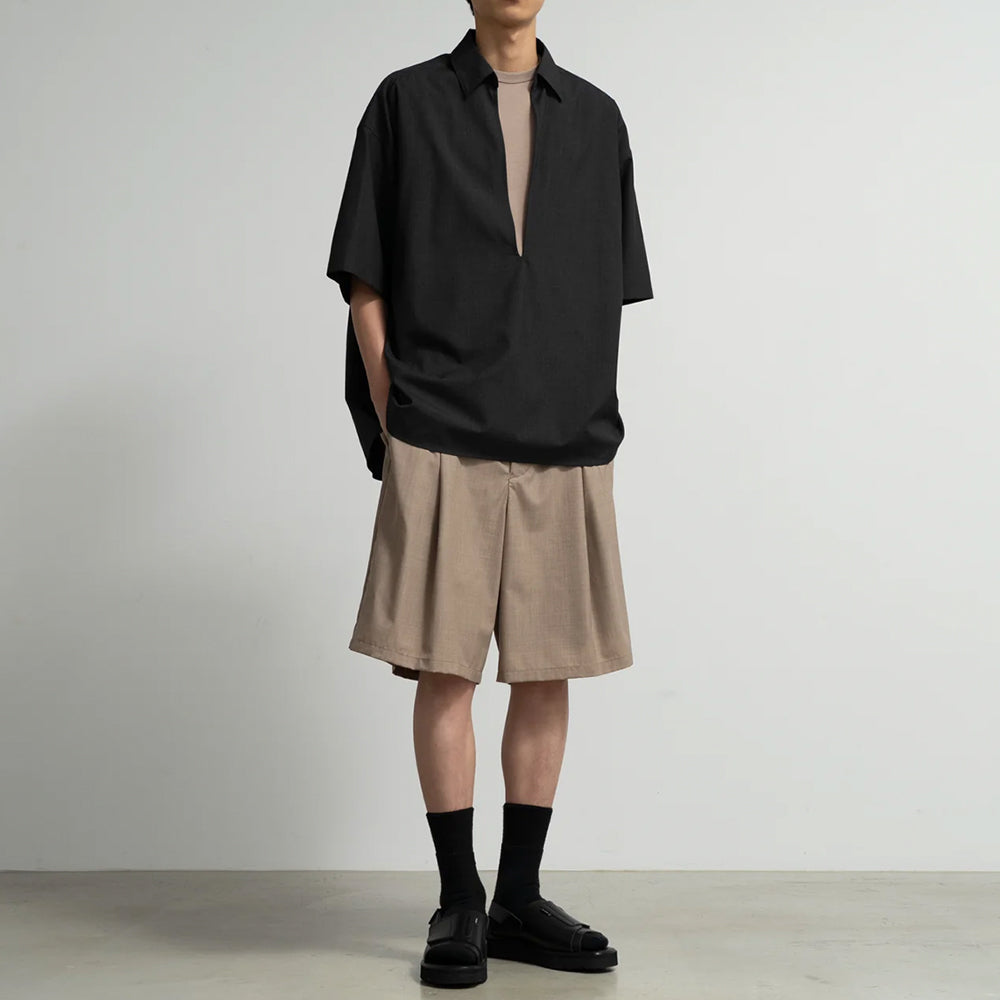 Graphpaper - Fine Wool Heather Drawstring Track Shorts