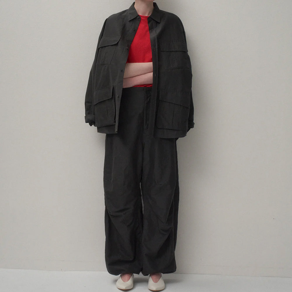 ATON - SILK LINEN POPLIN SNOW PANTS