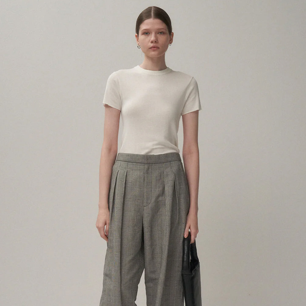 ATON - CIRCULAR RIB PERFECT FIT PULLOVER