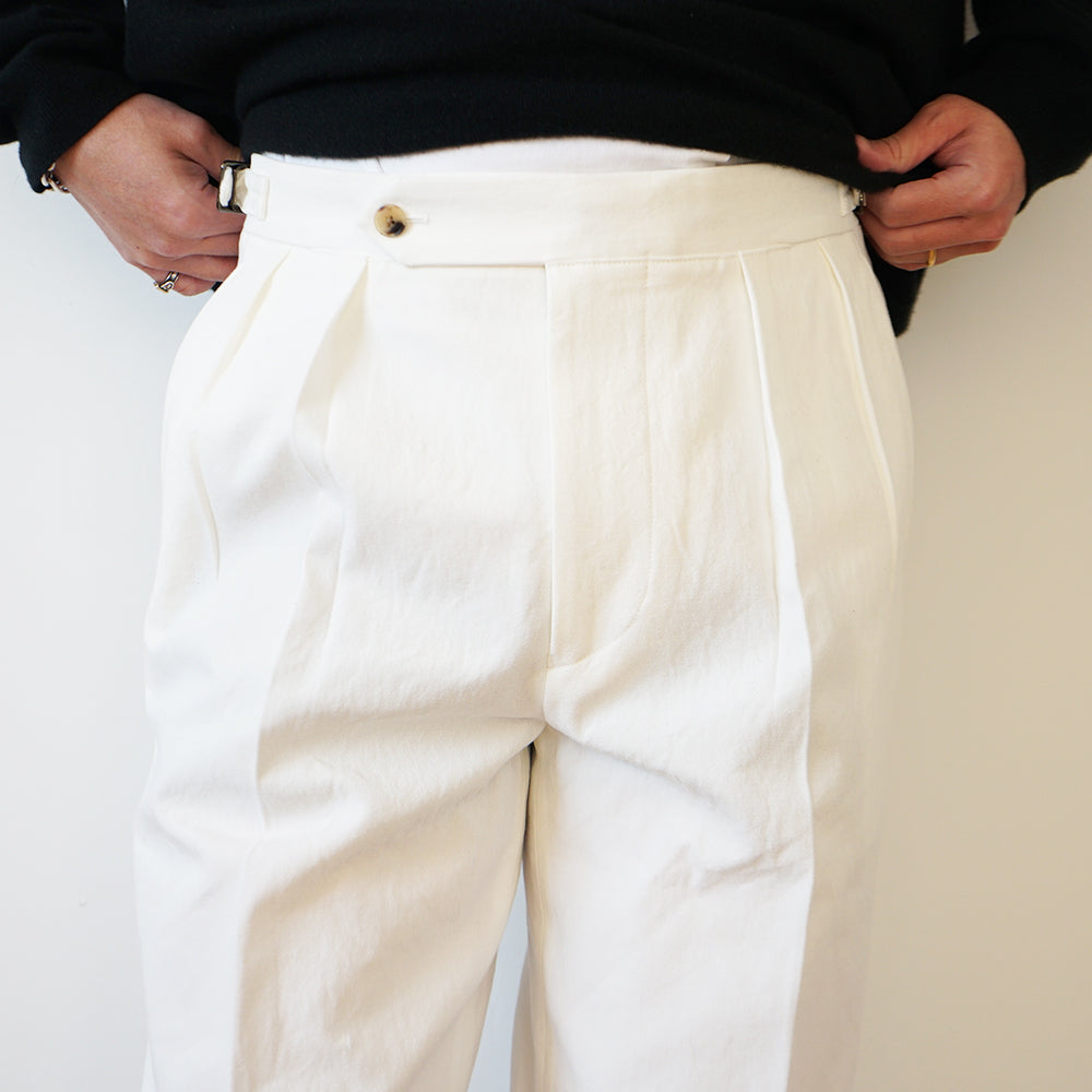 HEUGN - Aaron cotton white (TROUSER076)