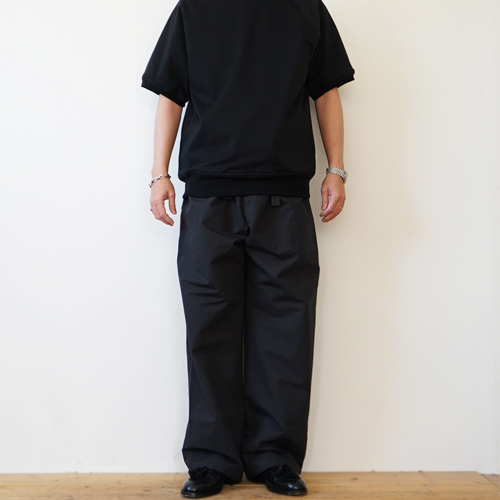 Cale - Cotton Weather Tumbler Finish Belted Pants