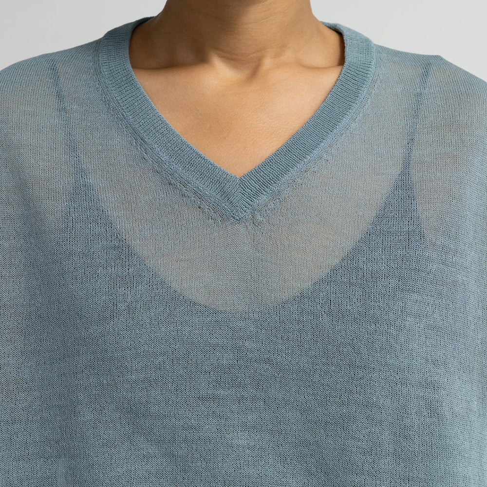 Graphpaper - Coiled Wool Nylon V Neck Knit Vest
