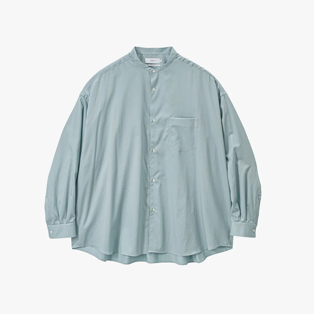Graphpaper - Silicon Poplin Oversized Band Collar Shirt