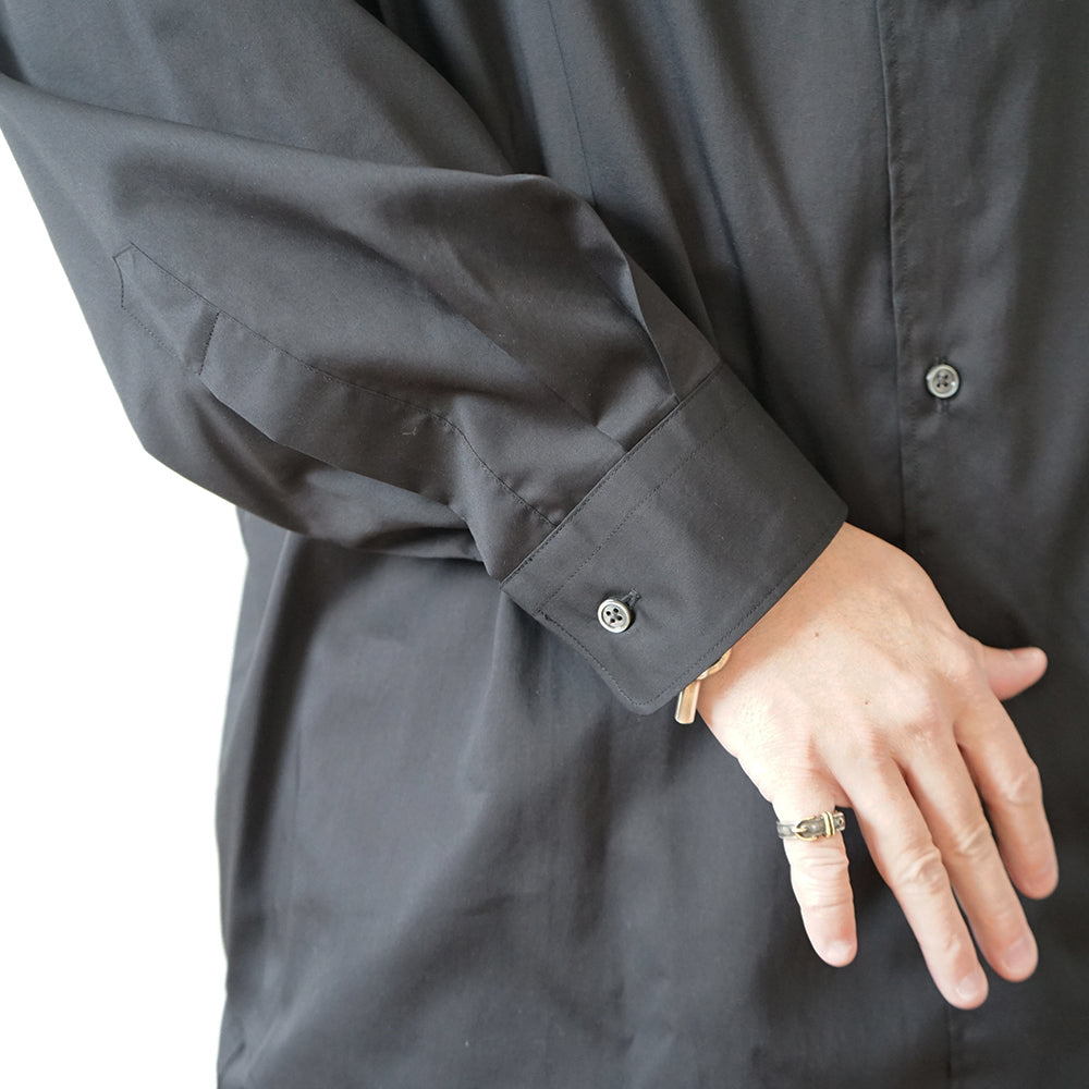 Graphpaper - Silicon Poplin Oversized Band Collar Shirt