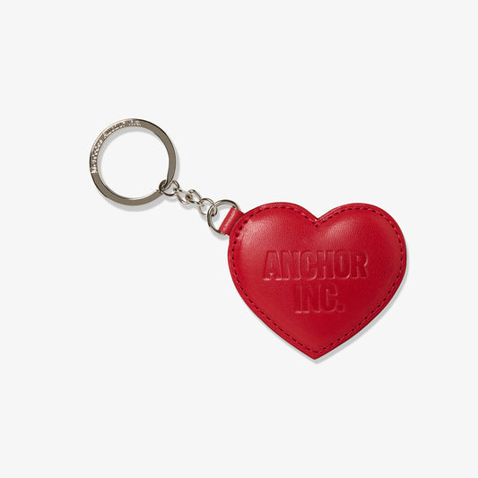 Mercedes Anchor inc. - BOLD LOGO LEATHER HEART KEYCHAIN