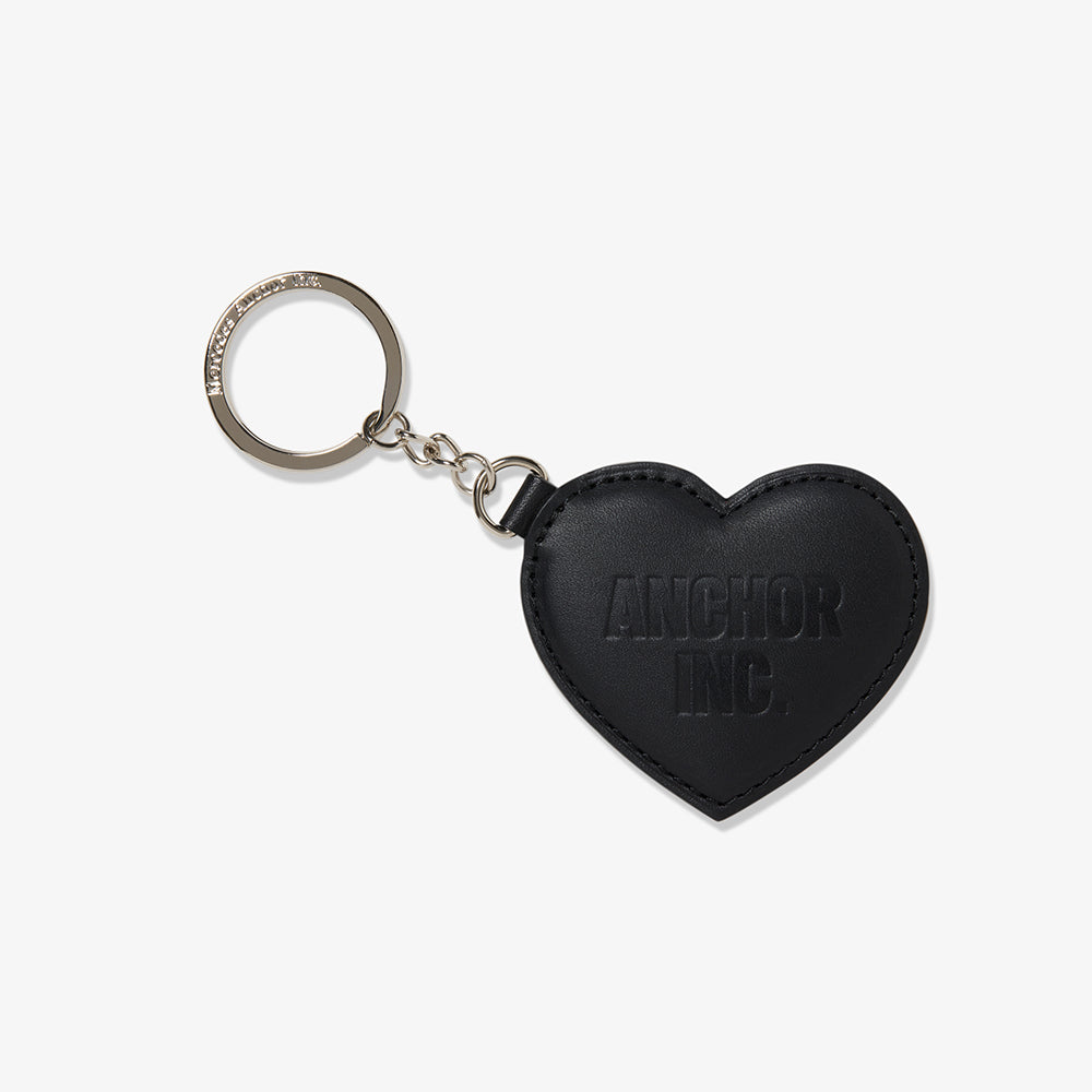 Mercedes Anchor inc. - BOLD LOGO LEATHER HEART KEYCHAIN