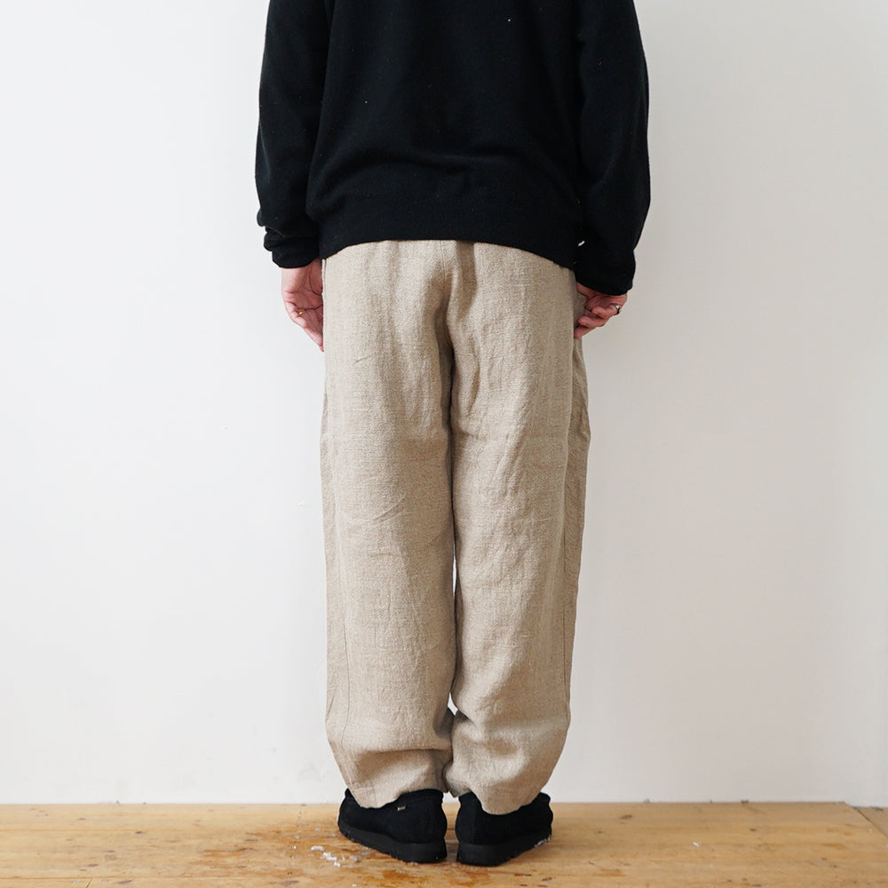 is-ness - Linen Relax Tuck Pants