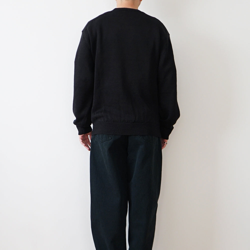 BATONER - WASHED HIGH COUNT LINEN CREW NECK