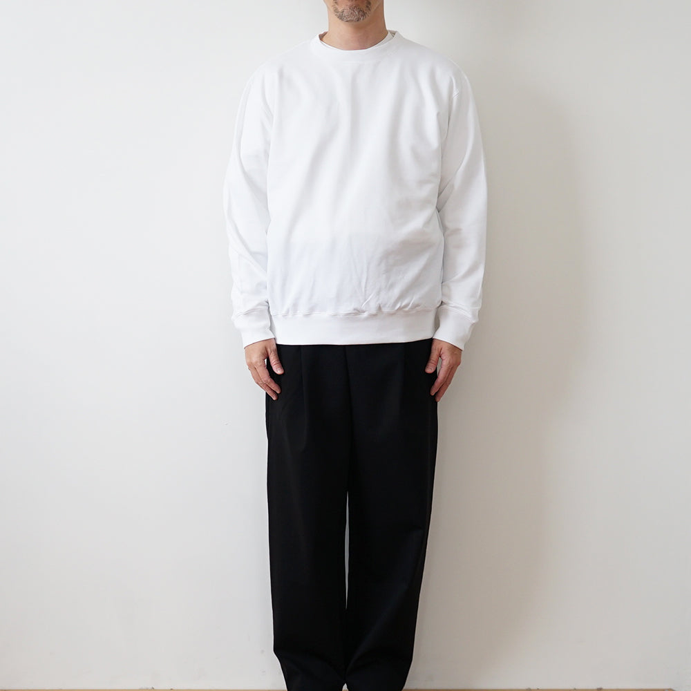 BATONER - ULTRA CREAMY INLAY CREW NECK LONG SLEEVE