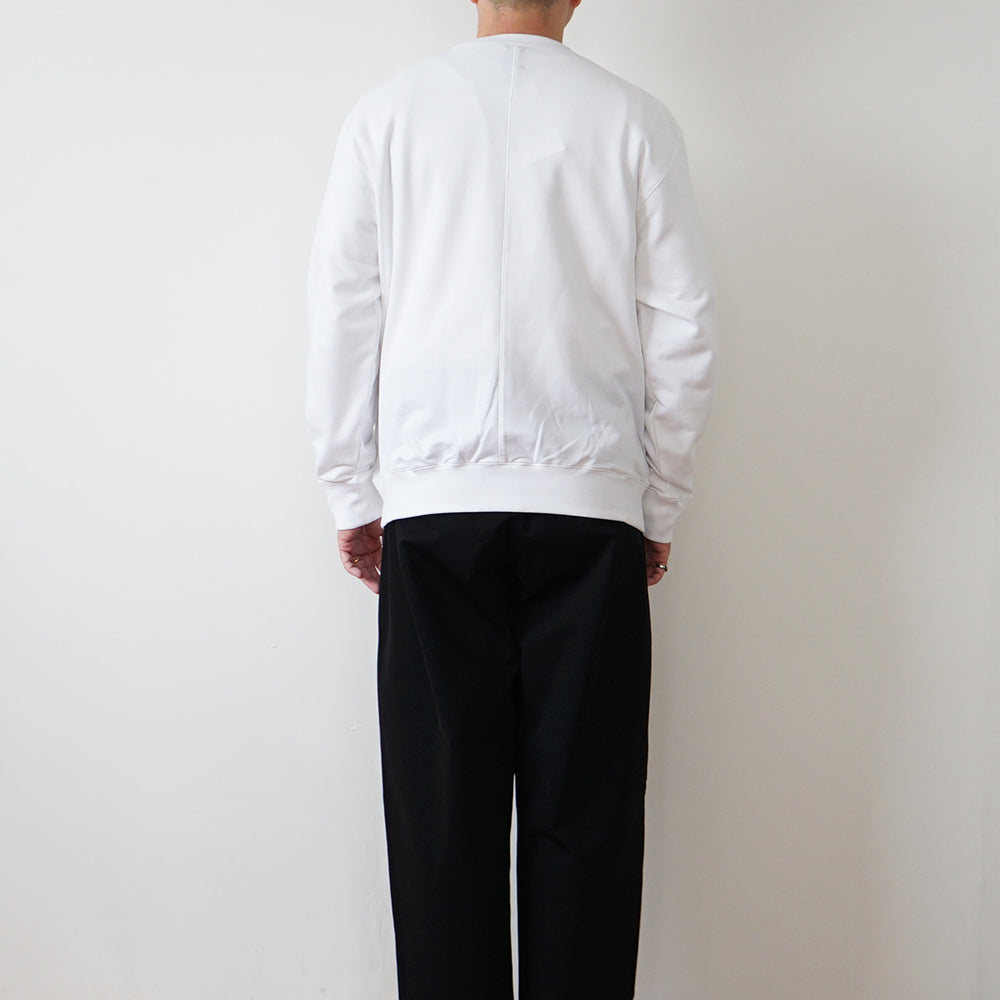 BATONER - ULTRA CREAMY INLAY CREW NECK LONG SLEEVE