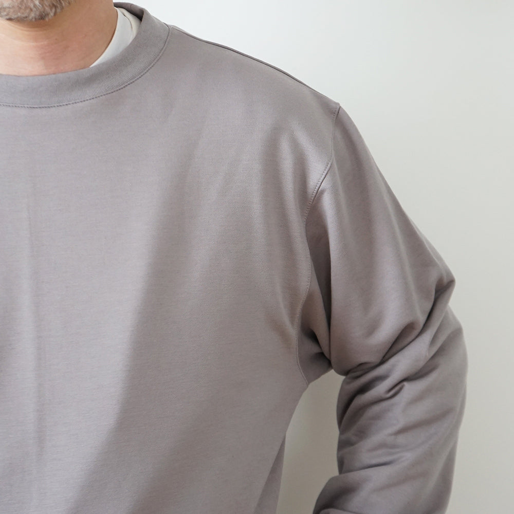 BATONER - ULTRA CREAMY INLAY CREW NECK LONG SLEEVE