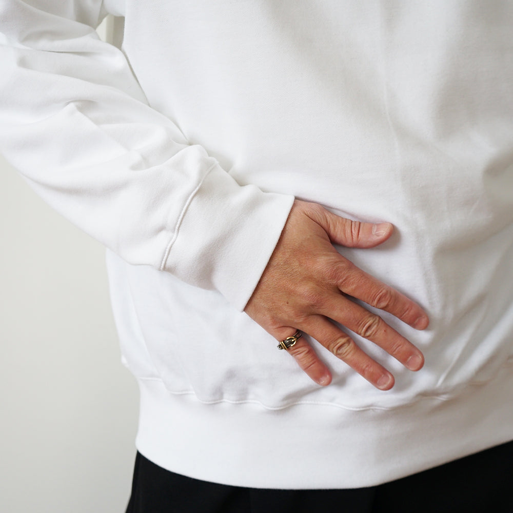 BATONER - ULTRA CREAMY INLAY CREW NECK LONG SLEEVE