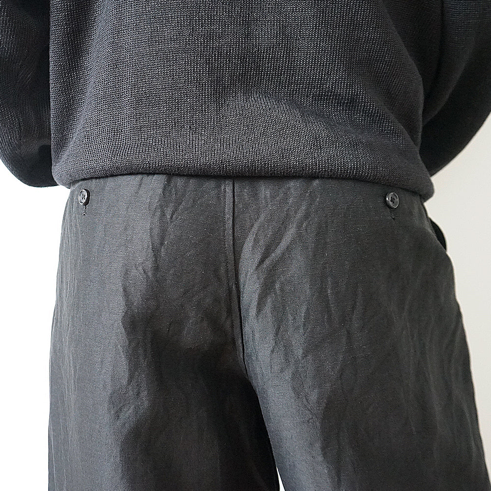 Graphpaper - Linen Cupro Back Satin Belted Pants