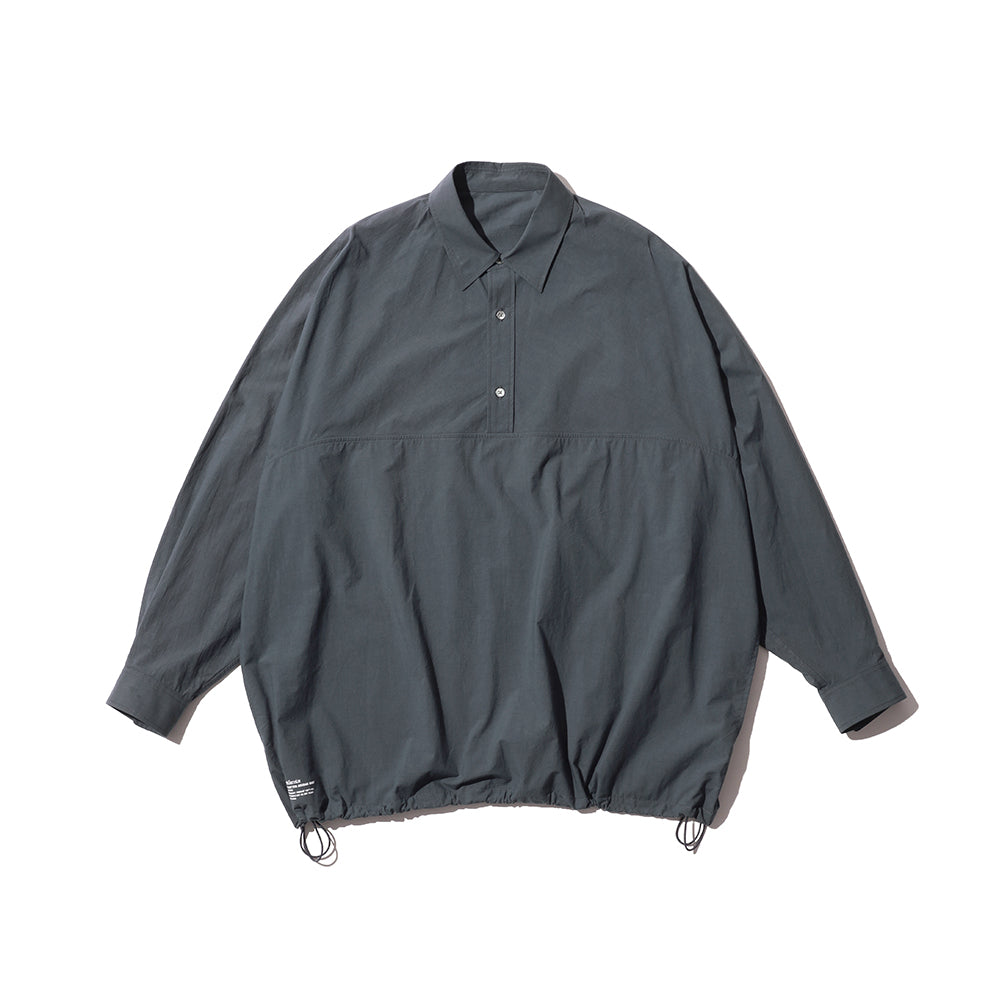Fresh Service - CRISP COTTON ANORAK L/S SHIRT
