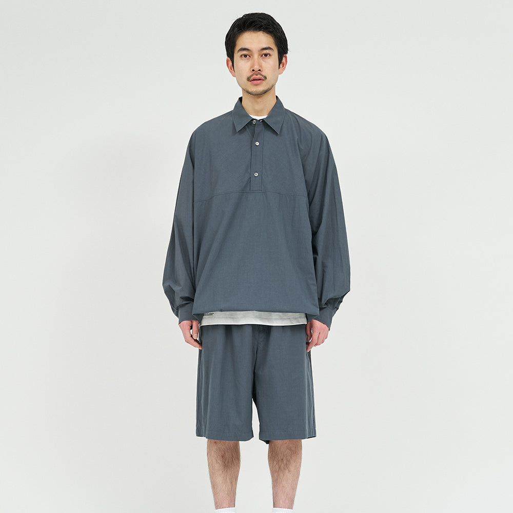 Fresh Service - CRISP COTTON ANORAK L/S SHIRT
