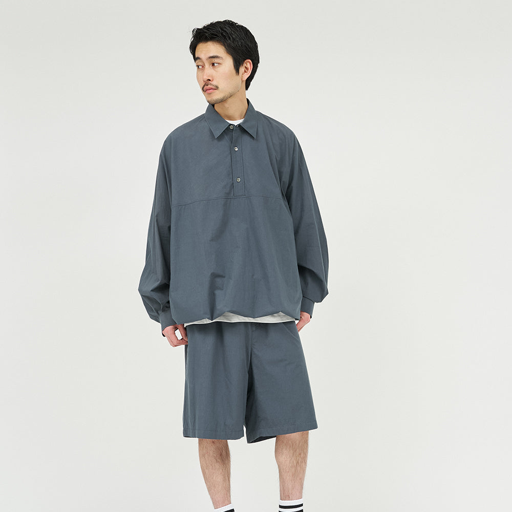 Fresh Service - CRISP COTTON ANORAK L/S SHIRT