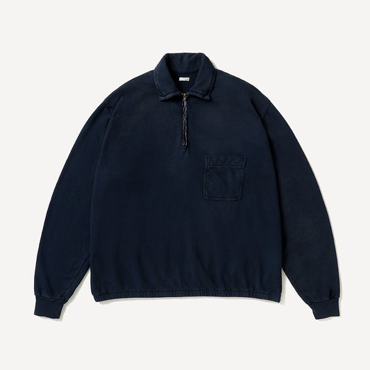 A.PRESSE - Vintage Light Weight Half Zip Sweatshirt