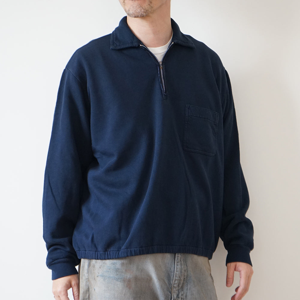 A.PRESSE - Vintage Light Weight Half Zip Sweatshirt