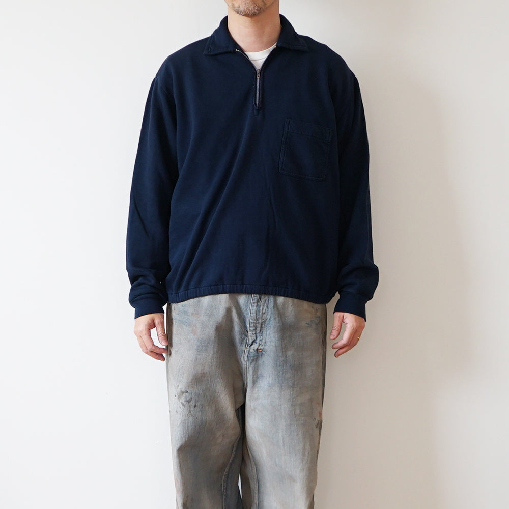 A.PRESSE - Vintage Light Weight Half Zip Sweatshirt