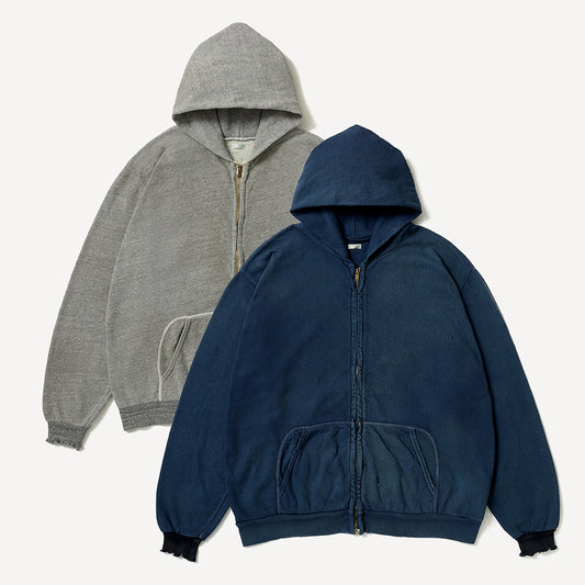 A.PRESSE - Vintage Light Weight Zip Sweat Hoodie