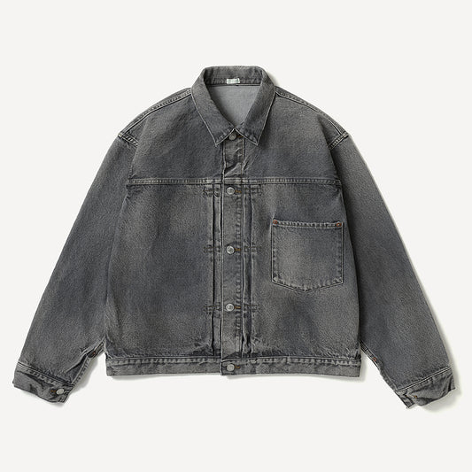A.PRESSE - Vintage Gray Denim Jacket