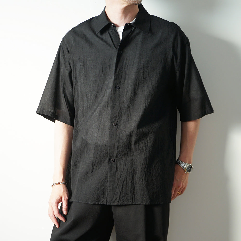 blurhms - Silk-Co Voile Half-Sleeve Shirt
