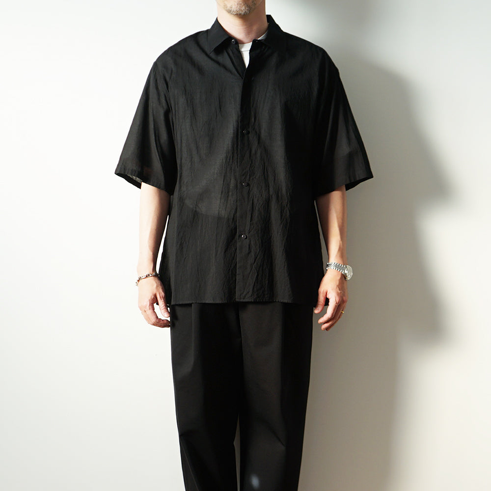blurhms - Silk-Co Voile Half-Sleeve Shirt