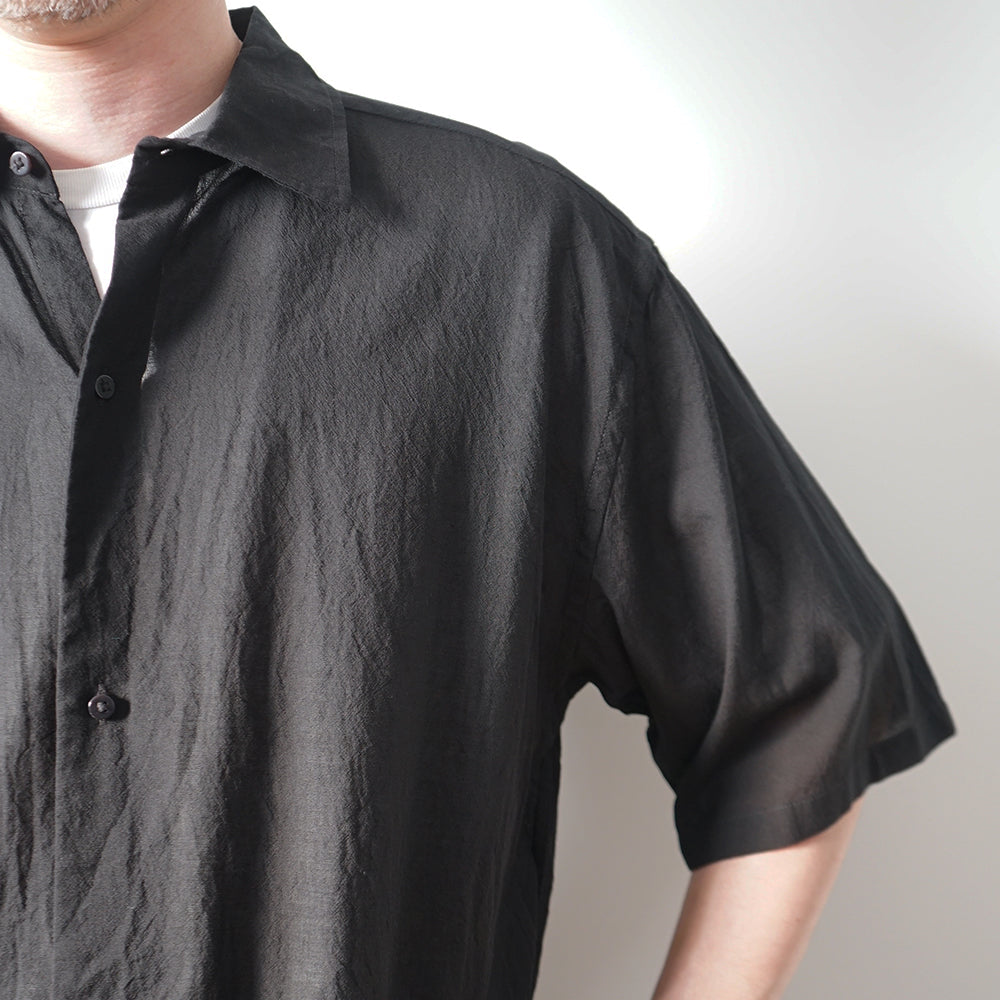 blurhms - Silk-Co Voile Half-Sleeve Shirt