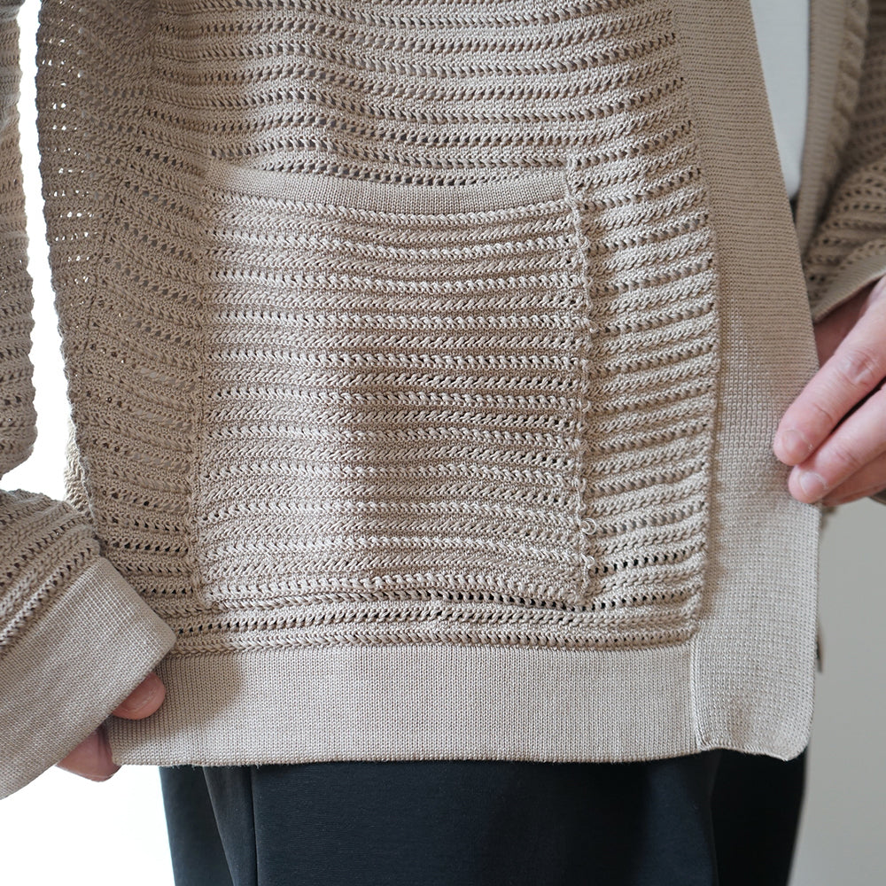 BATONER - SUMMER KNIT BUTTONLESS CARDIGAN