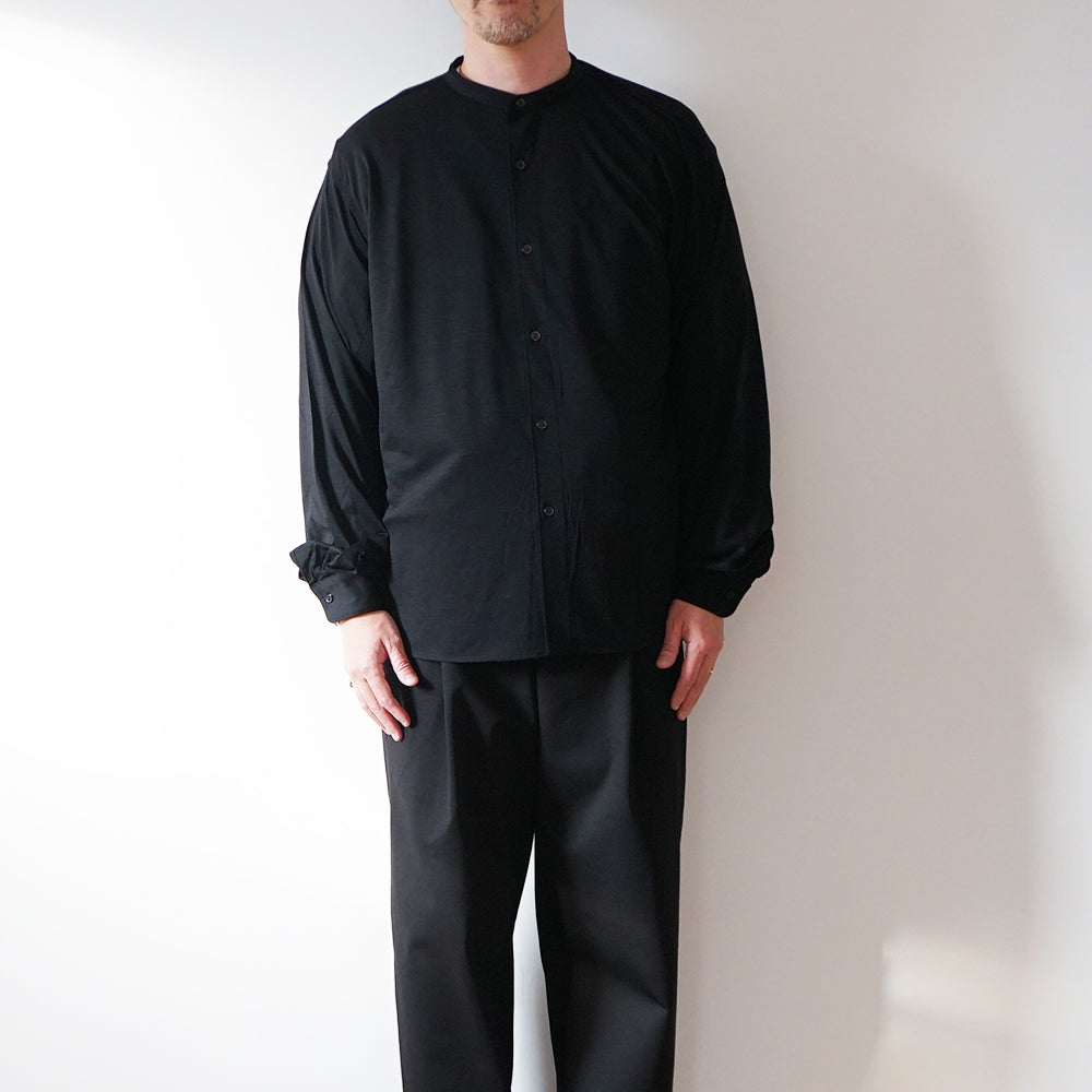 BATONER - BAND COLLAR MERIYASU SHIRT