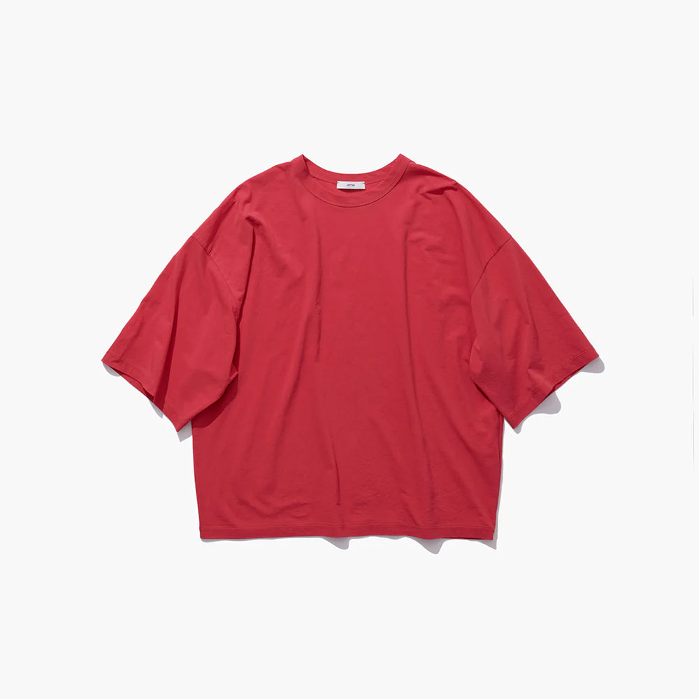 ATON - SHRINK FRESCA JERSEY WIDE SLEEVE T-SHIRT