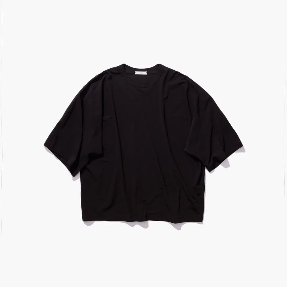 ATON - SHRINK FRESCA JERSEY WIDE SLEEVE T-SHIRT
