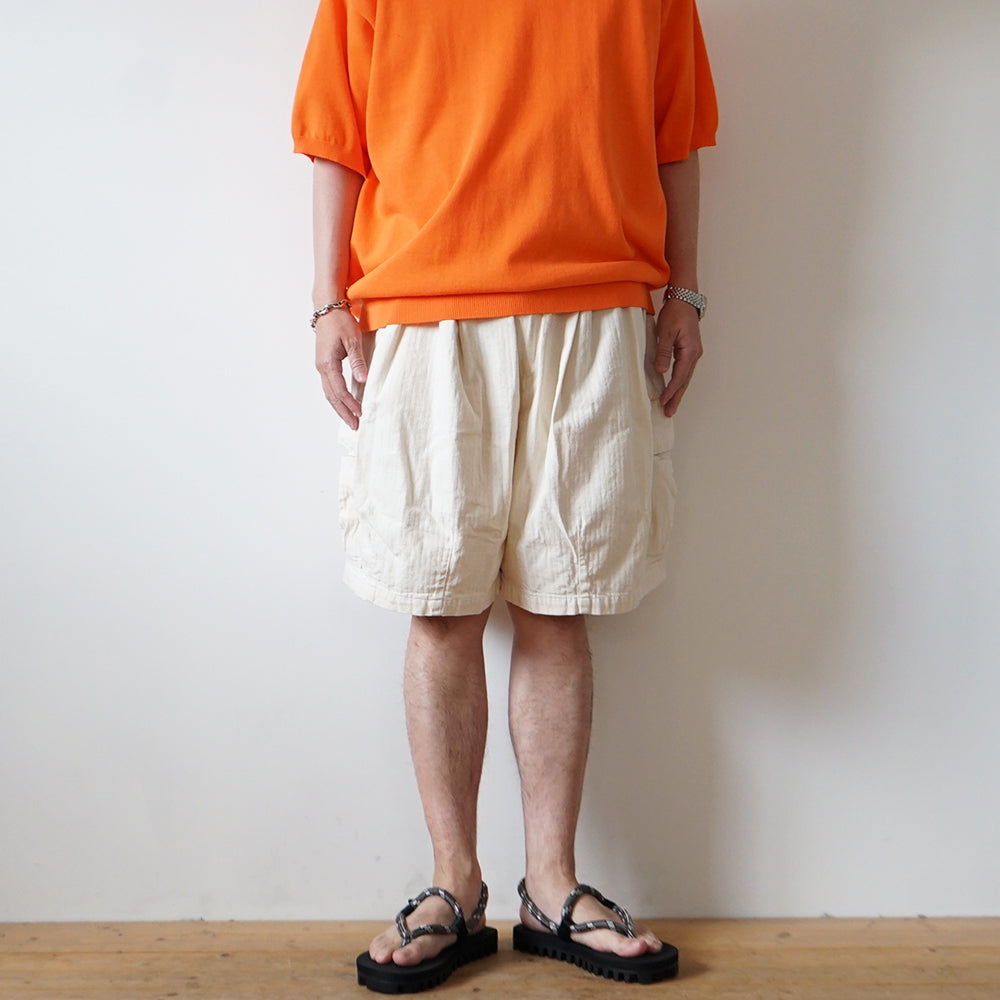 is-ness - Herringbone 6-Pocket Shorts