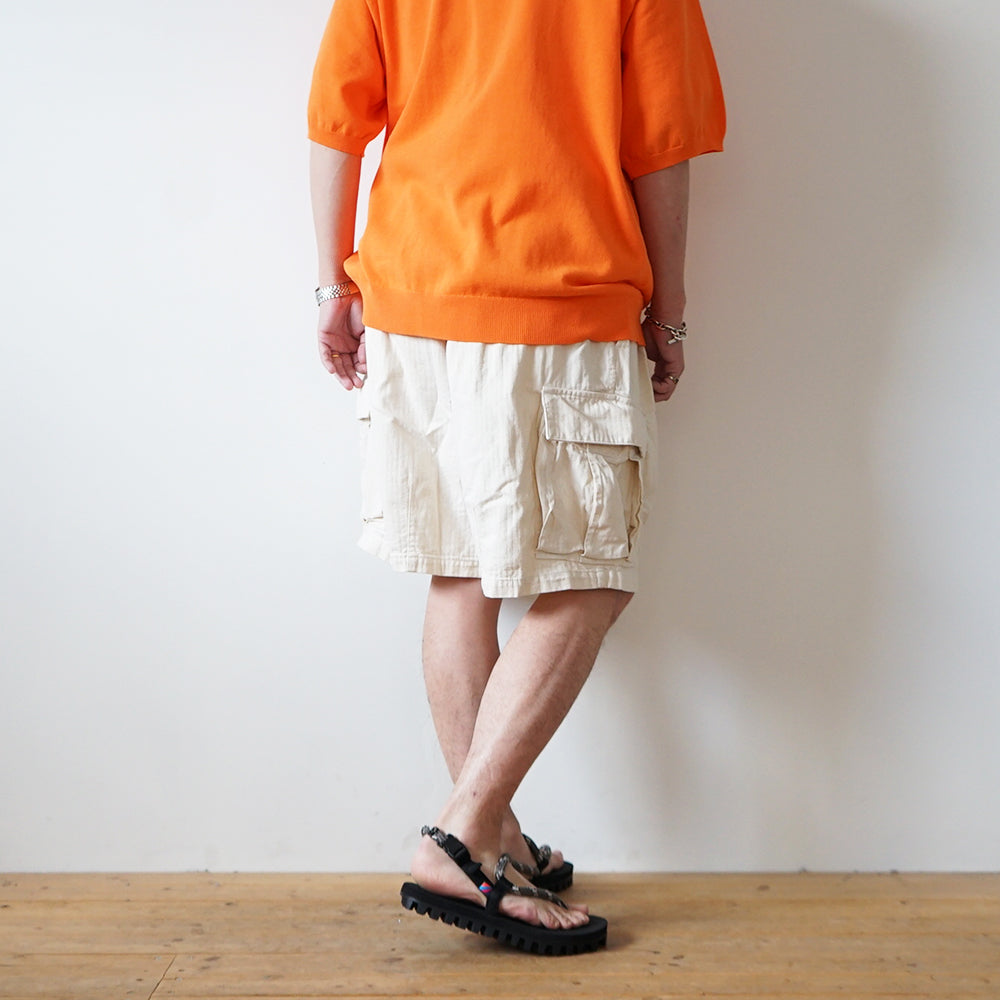 is-ness - Herringbone 6-Pocket Shorts