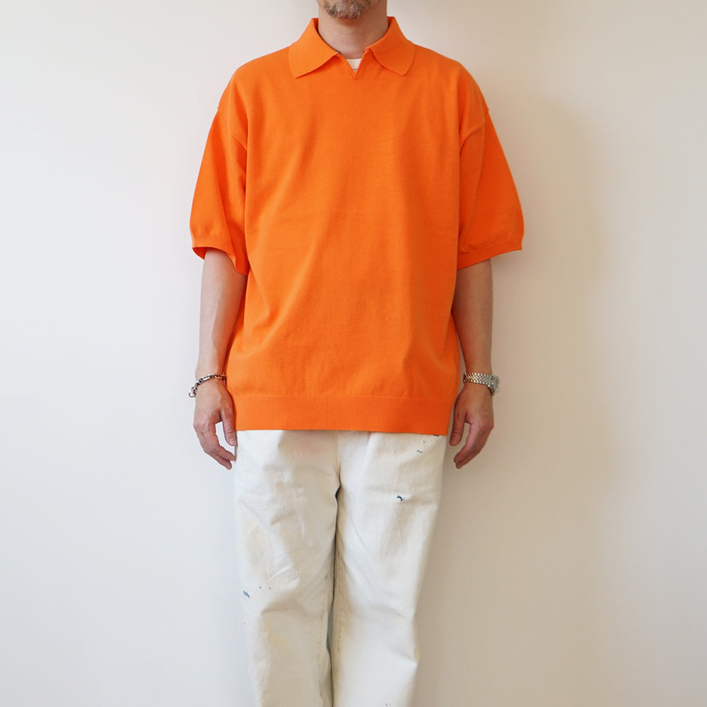 is-ness -  Knitted Polo Shirt