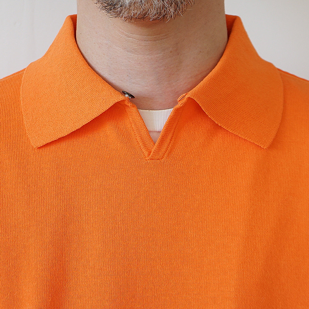 is-ness -  Knitted Polo Shirt