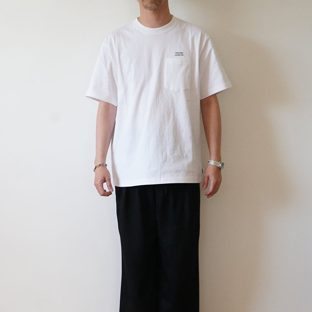 Mercedes Anchor inc. - SMALL LOGO POCKET TEE – IN MY BOOK STORE