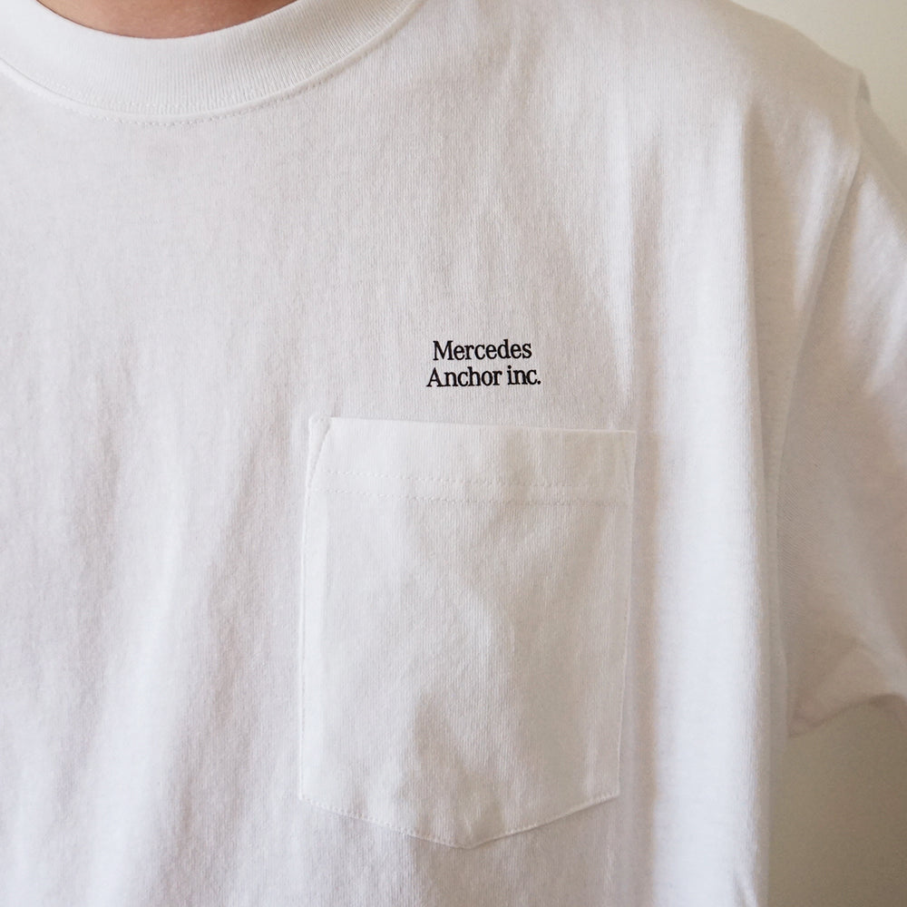 Mercedes Anchor inc. - SMALL LOGO POCKET TEE – IN MY BOOK STORE