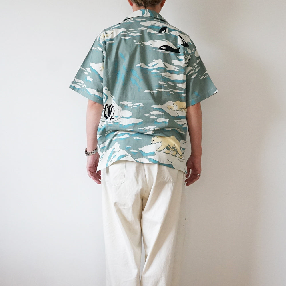 DESCENDANT - EDGD OPEN COLLAR TEXTILE SS SHIRT – IN MY BOOK STORE