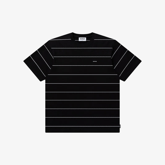 Mercedes Anchor inc. - BOLD LOGO PATCHED STRIPED TEE