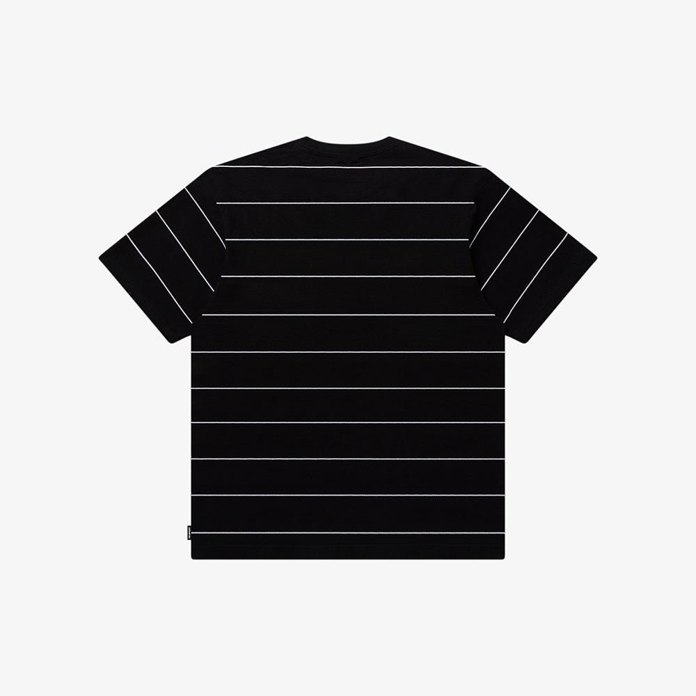 Mercedes Anchor inc. - BOLD LOGO PATCHED STRIPED TEE