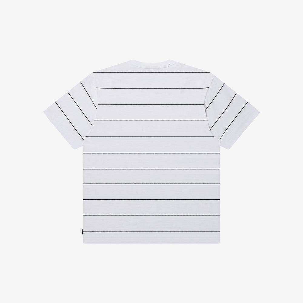 Mercedes Anchor inc. - BOLD LOGO PATCHED STRIPED TEE