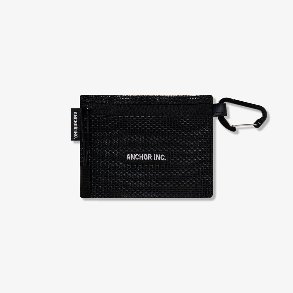 Mercedes Anchor inc. - BOLD LOGO MINI MESH POUCH WITH CARABINER