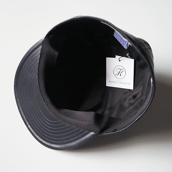 KIJIMA TAKAYUKI - ×KARL DONOGHUE LAMB LEATHER TRUCKER CAP(ENTRAFINO LIGHT)