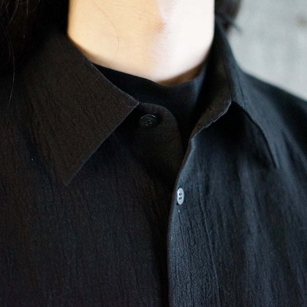 Cale - Cale for in my book store Water Twisted Linen Regular Collar Shirt
