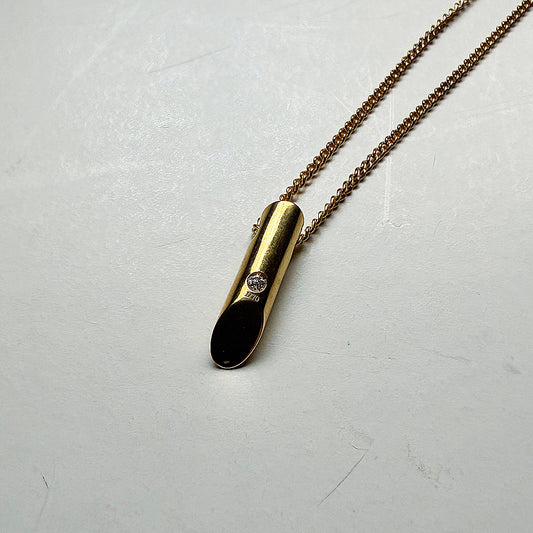 END CUSTOM JEWELLERS - Cal.Top / Necklace (SILVER GOLD PLATED DAIAMOND)