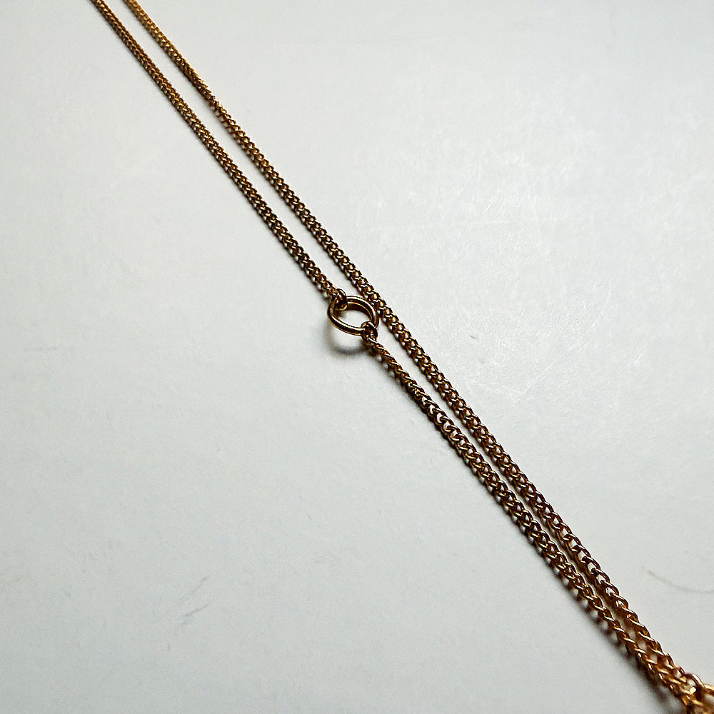 END CUSTOM JEWELLERS - Cal.Top / Necklace (SILVER GOLD PLATED DAIAMOND)